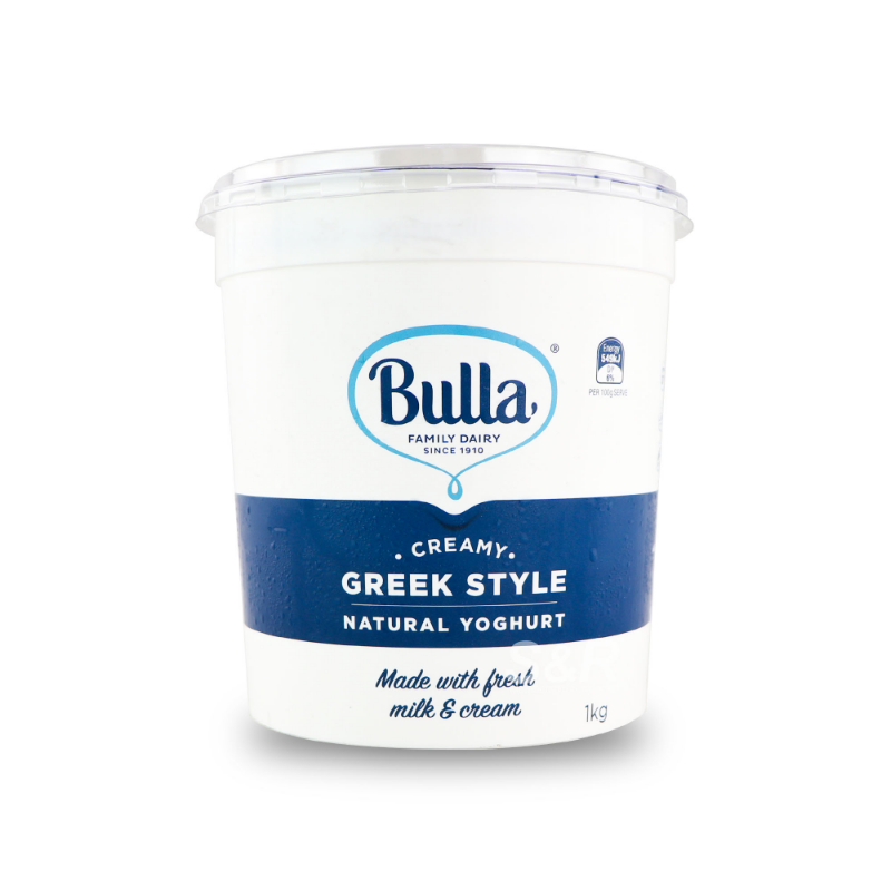 Bulla Creamy Greek Style Natural Yoghurt 1kg Bulla Creamy Greek Style Natural Yoghurt 1kg